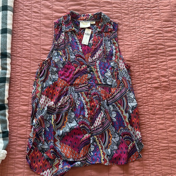 Maeve by Anthro flowy tank top - Picture 1 of 2